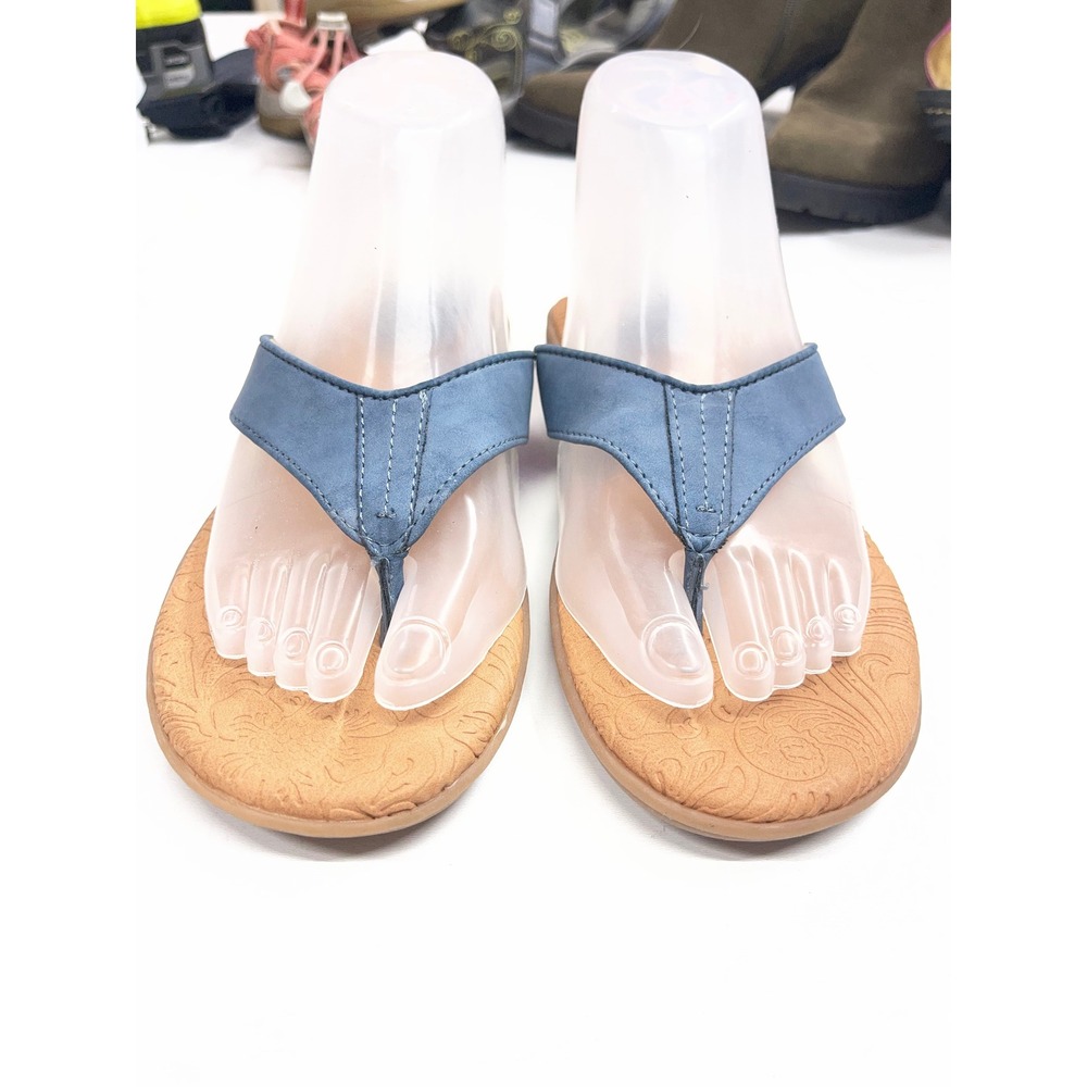 b.o.c. Born Concept Women Blue Thong Flip Flop Sandals BC0019104 Size 7M
